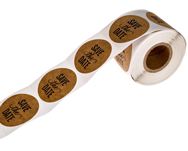 SBlabels Save The Date Stickers / 250 Labels Per Roll / 1.5" Save The Date Wedding Seals - Image 3